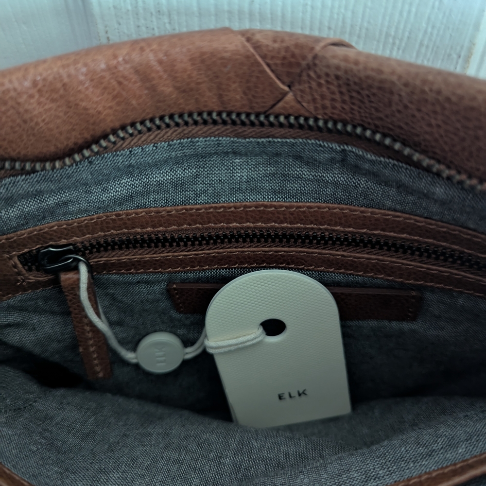 ELK Brown Leather Women's Bag - Picture 4 of 4